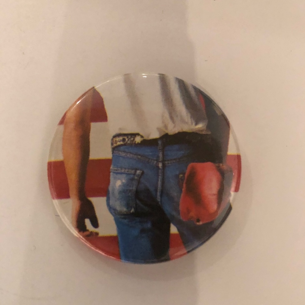 3/$40 Bruce Springsteen Born In The USA Vintage 1984 Button Pin